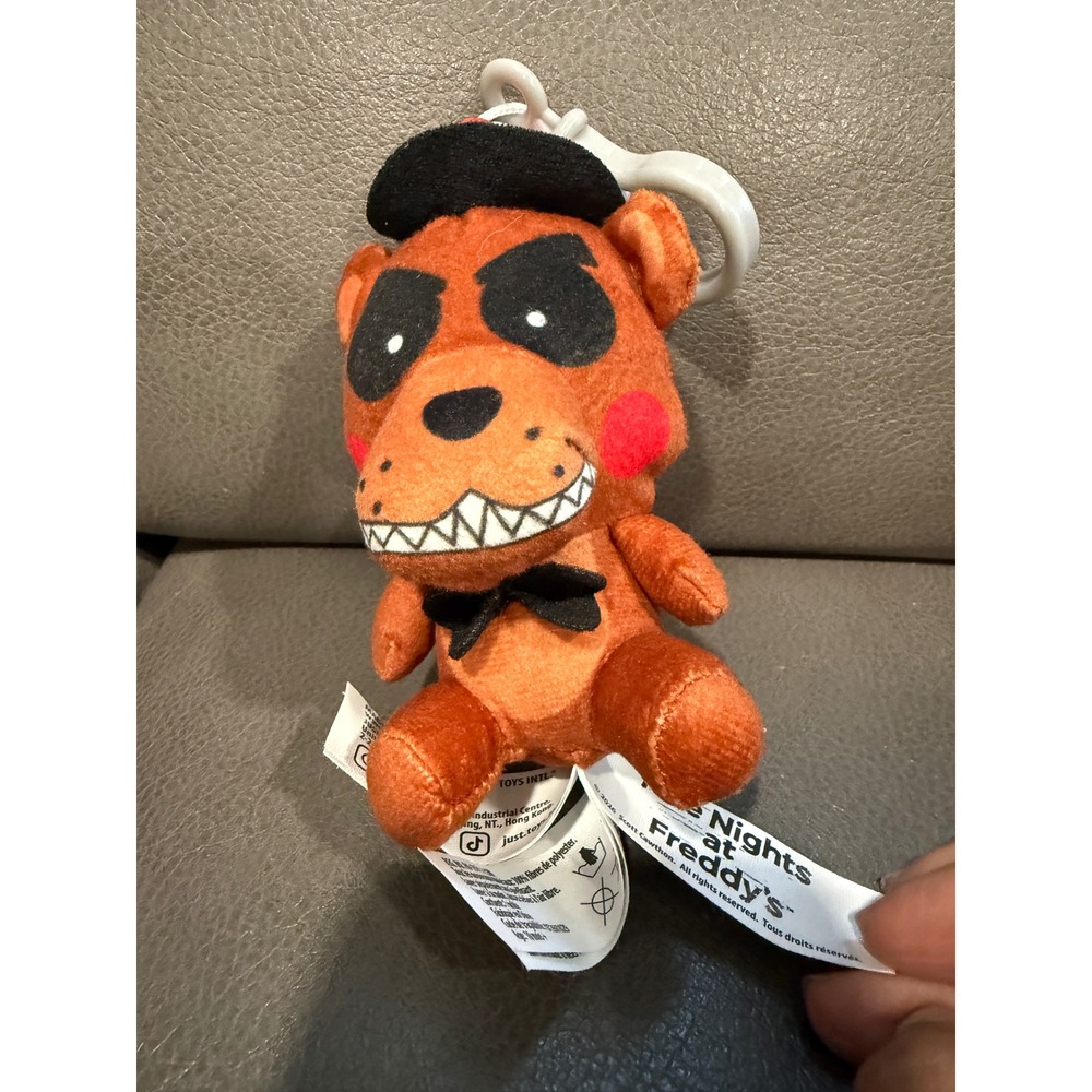 Five Nights at Freddys Toy Freddy Plush Keychain Hanger Just Toys 2020 FNAF